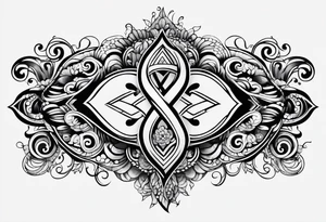 Horizontal, Infinity symbol tattoo idea