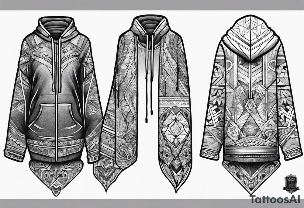 Hoodie tattoo idea