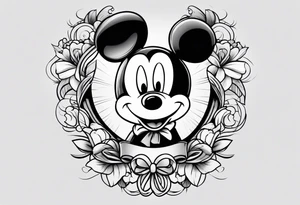 mickey mouse tattoo idea