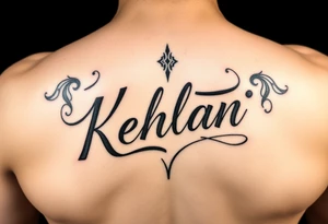 kehlani in cursive tattoo idea
