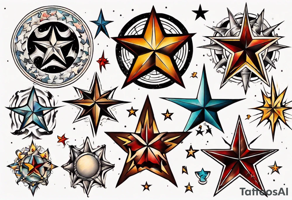 Star tattoo tattoo idea