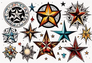 Star tattoo tattoo idea