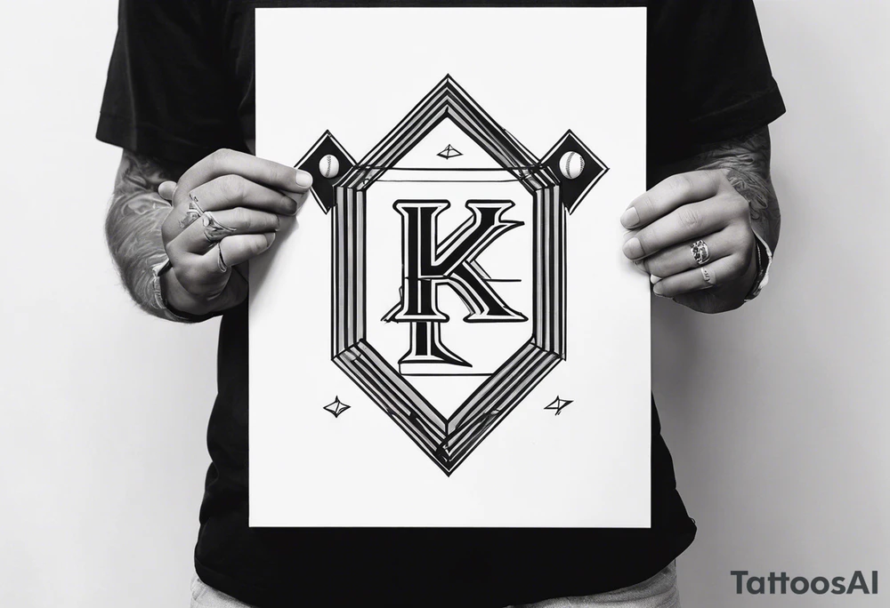 BASEBALL
DIAMOND
FATHER SON
FATHER DAUGHTER
LETTER K tattoo idea