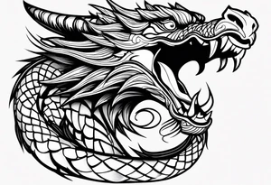 DRAGO GIAPPONESE DA FARE SU UN BRACCIO tattoo idea