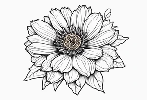 Indian blanket flower tattoo idea