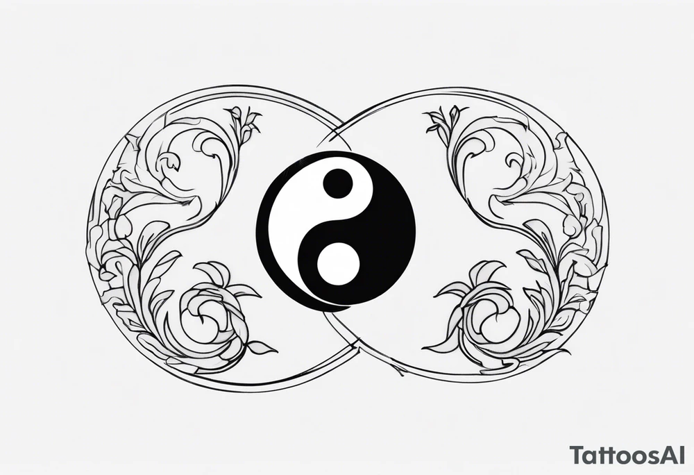 ying yang tattoo idea