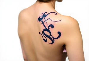 Breasts

Dark Purple with green pink blue and white highlights tartan fabric with skin around edges peeling and wrapping around side of shoulder tattoo idea