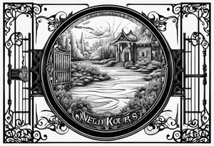 The world is yours words on gate tattoo idea