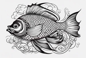 japan culture fish tattoo idea