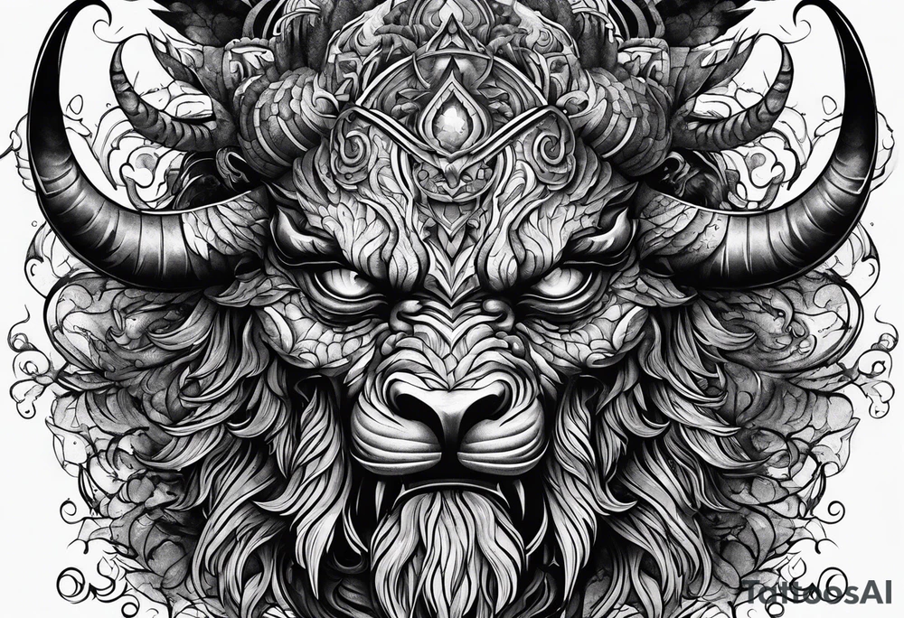 Demon tattoo idea