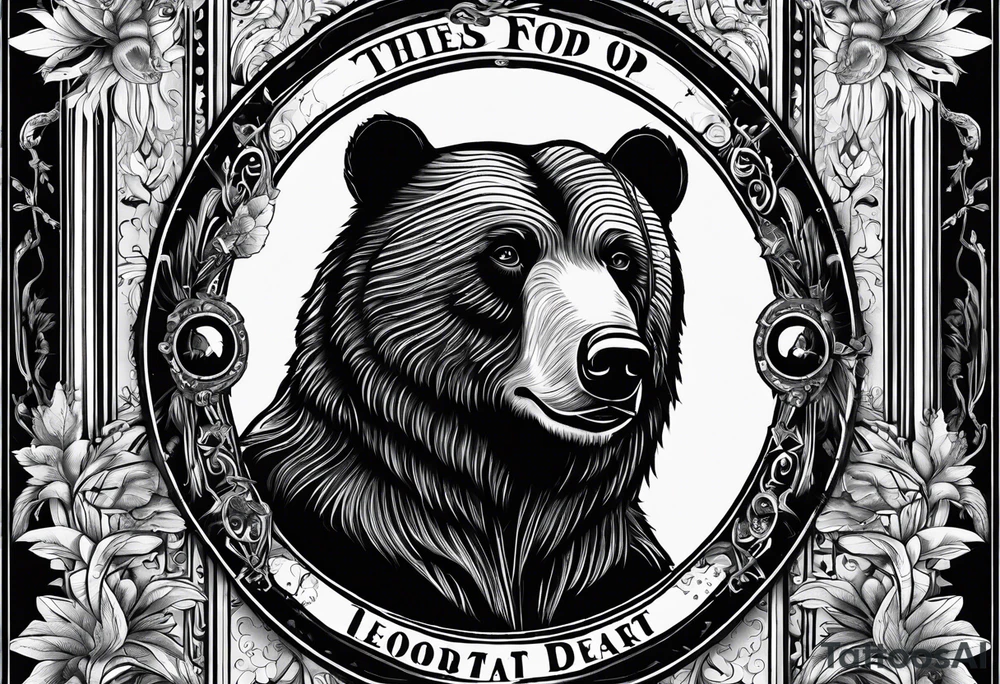 The fool tarot as a bear tattoo idea