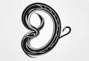 long snake tattoo idea