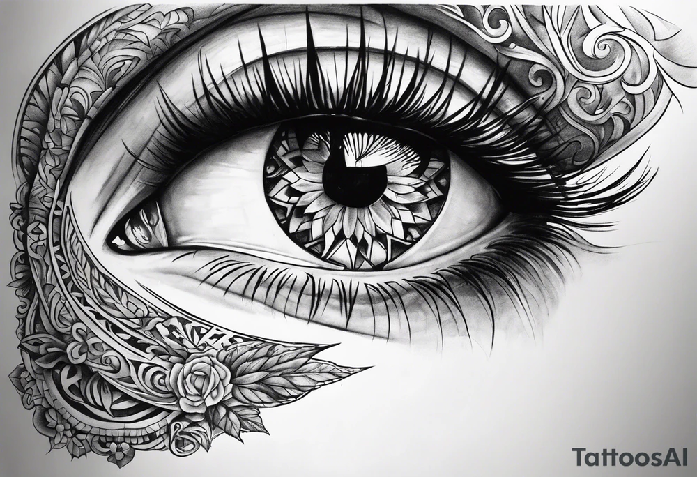 upside down broken sword tattoo idea