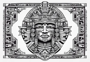 Aztec tattoo idea