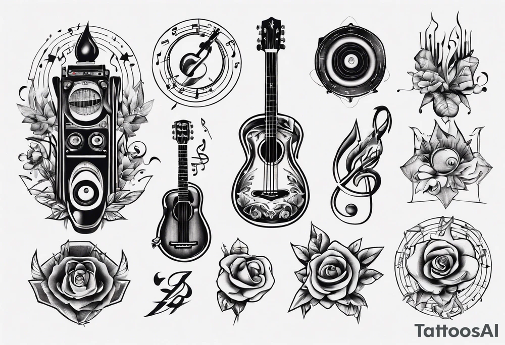 music tattoo idea