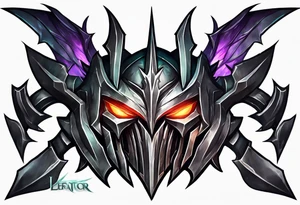 Mordekaiser from league of legends upper arm tattoo tattoo idea
