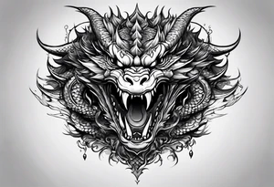 Angry dragon whoes claw end on my hand tattoo idea