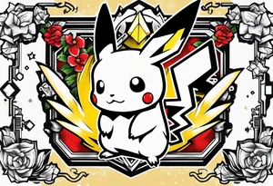 pikachu gameboy tattoo idea