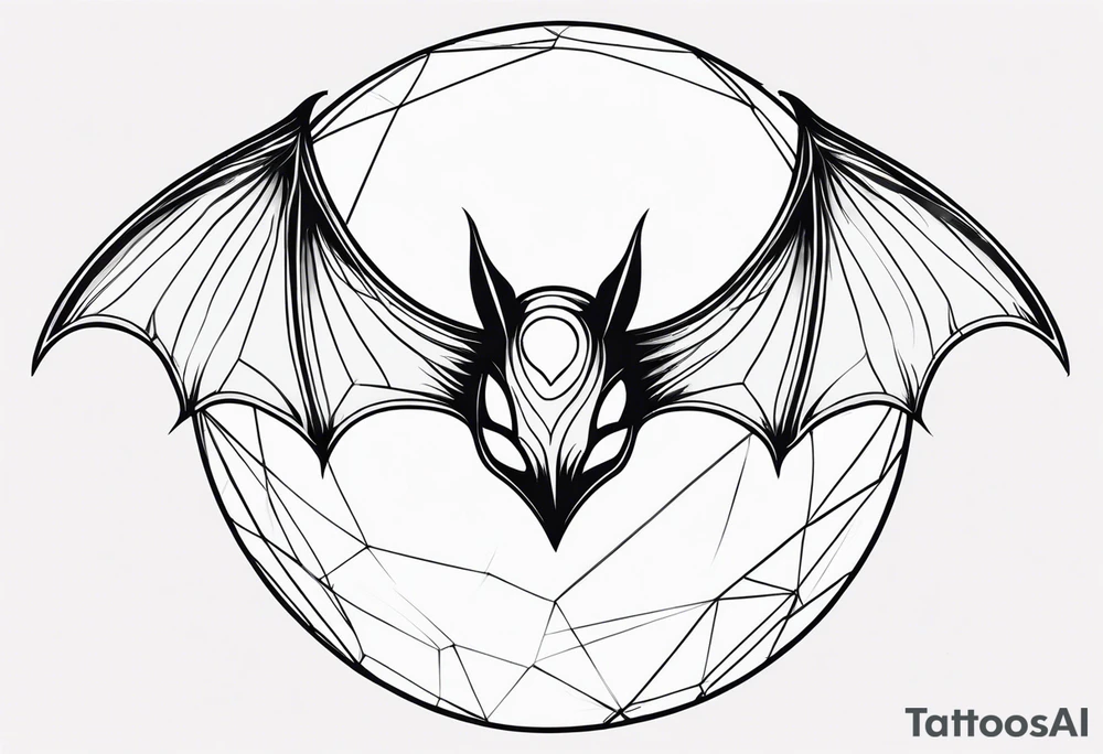 BATS Crystal Ball tattoo idea