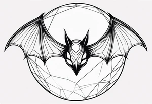 BATS Crystal Ball tattoo idea