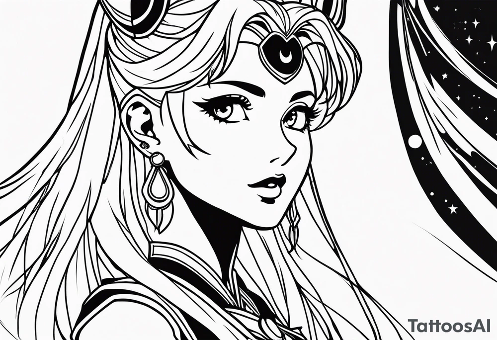 Sailor moon tattoo idea