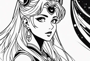 Sailor moon tattoo idea