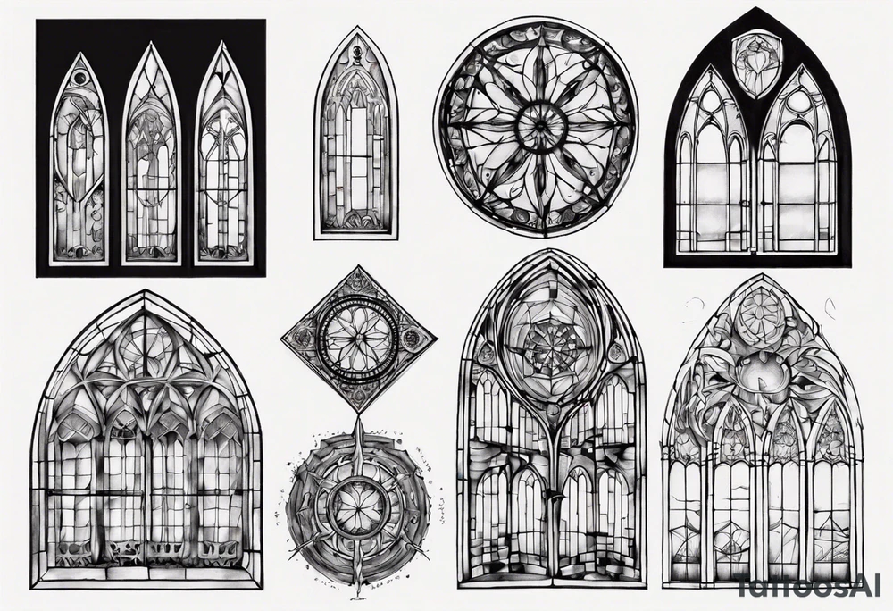 cathedral window tattoo idea