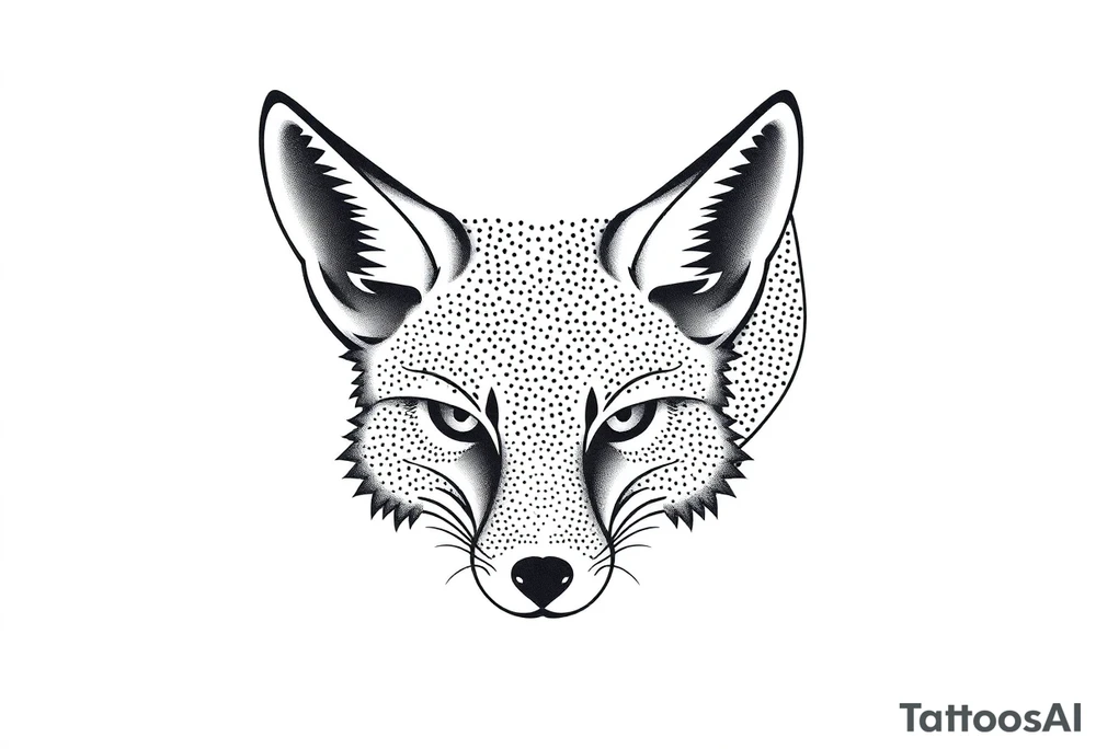 adult fox tattoo idea