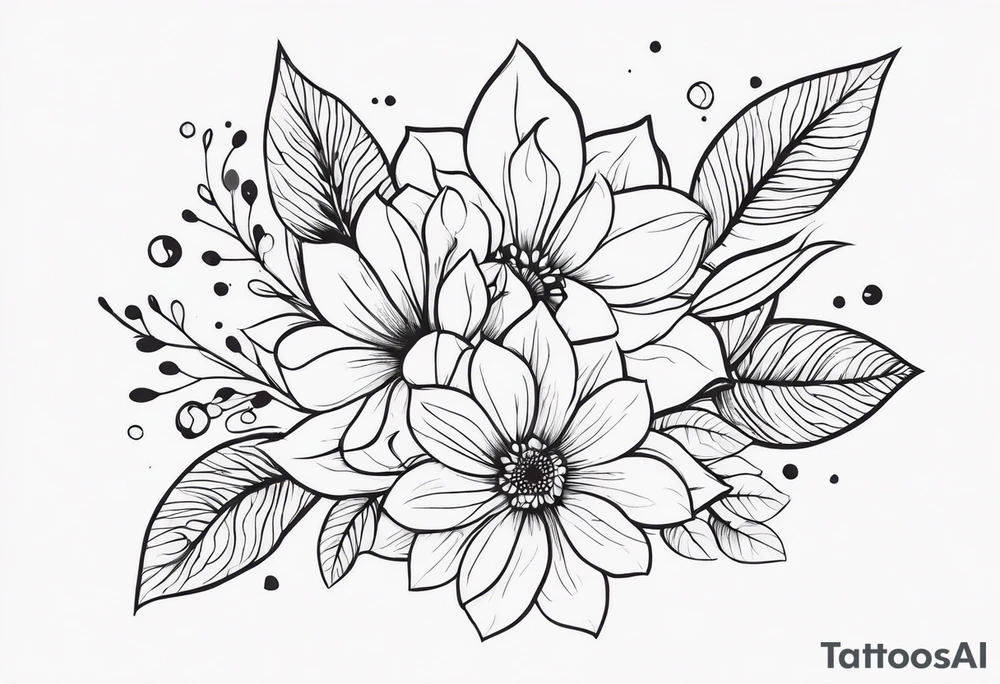 Floral Motif tattoo idea