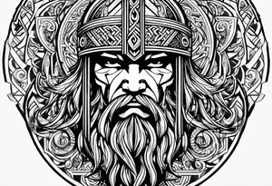 Viking symbols tattoo idea