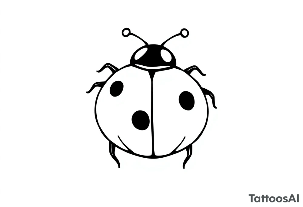 Cute ladybug tattoo idea
