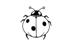 Cute ladybug tattoo idea