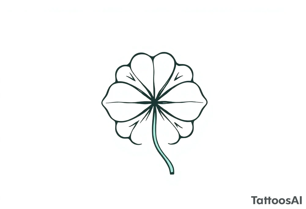 4-leaf clover tattoo idea