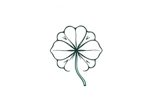 4-leaf clover tattoo idea