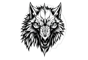 Big bad wolf lurking tattoo idea