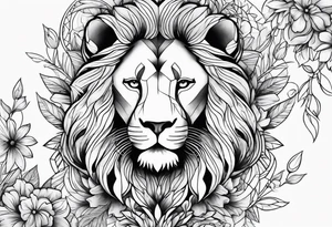 Flowers, Leo, mental health tattoo idea