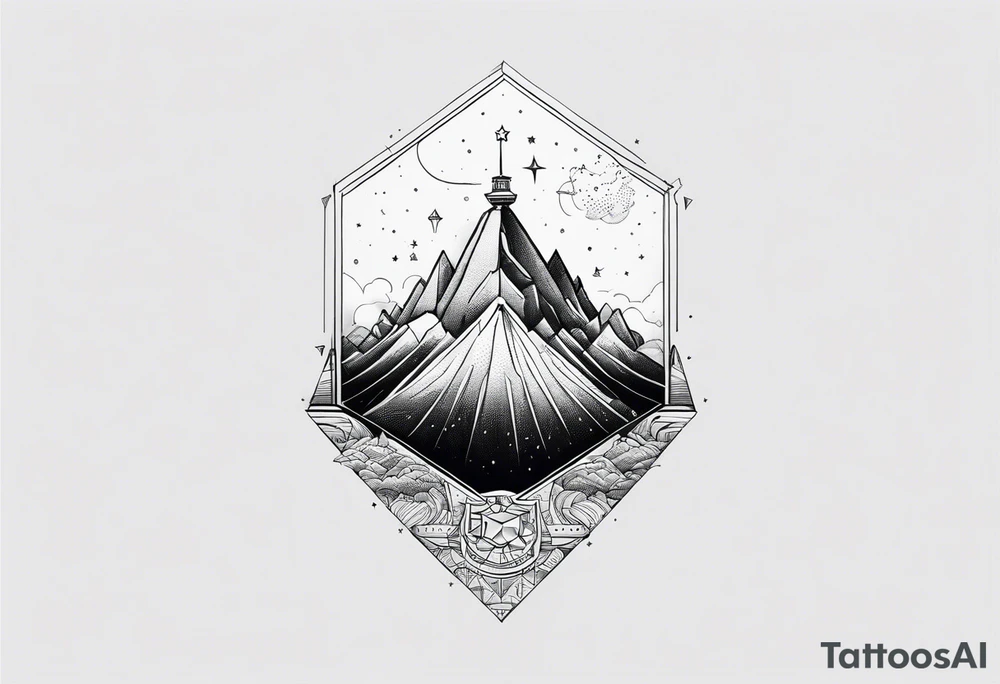 words that say on top of the world looking over the edge tattoo idea