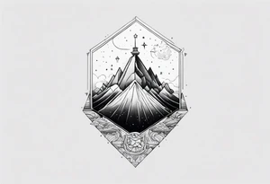 words that say on top of the world looking over the edge tattoo idea
