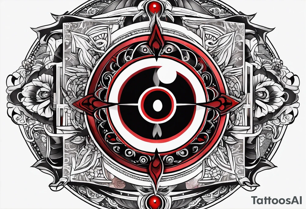 Tatto from Itachi with his mangekyou sharingan tattoo idea