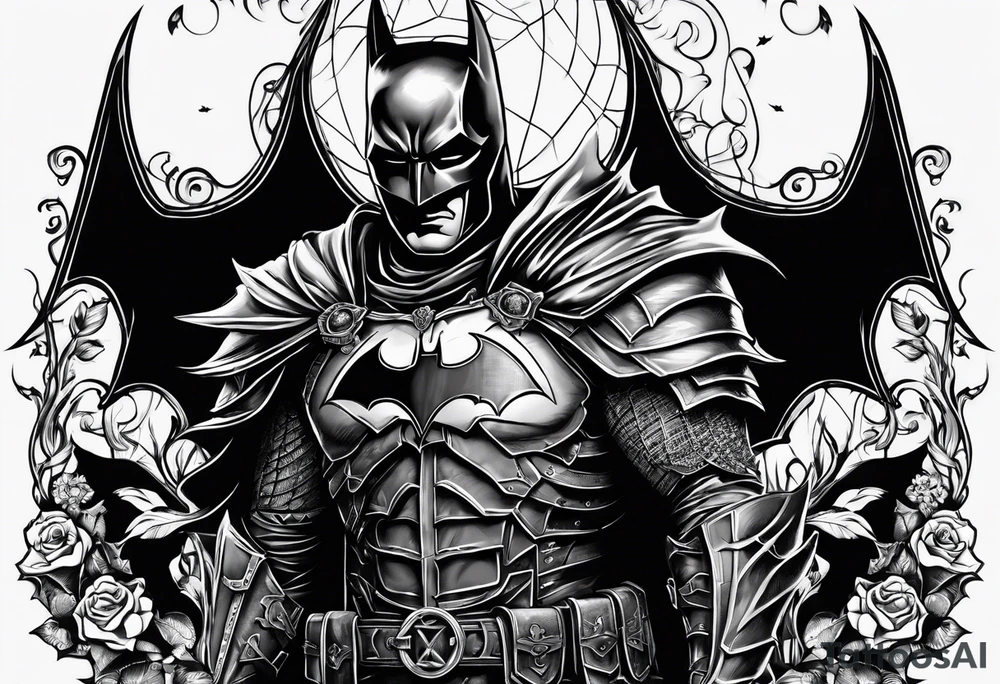 Dark knight, Skeleton tattoo idea
