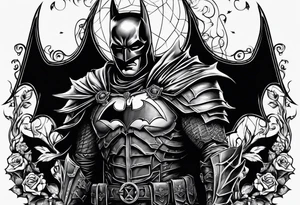 Dark knight, Skeleton tattoo idea