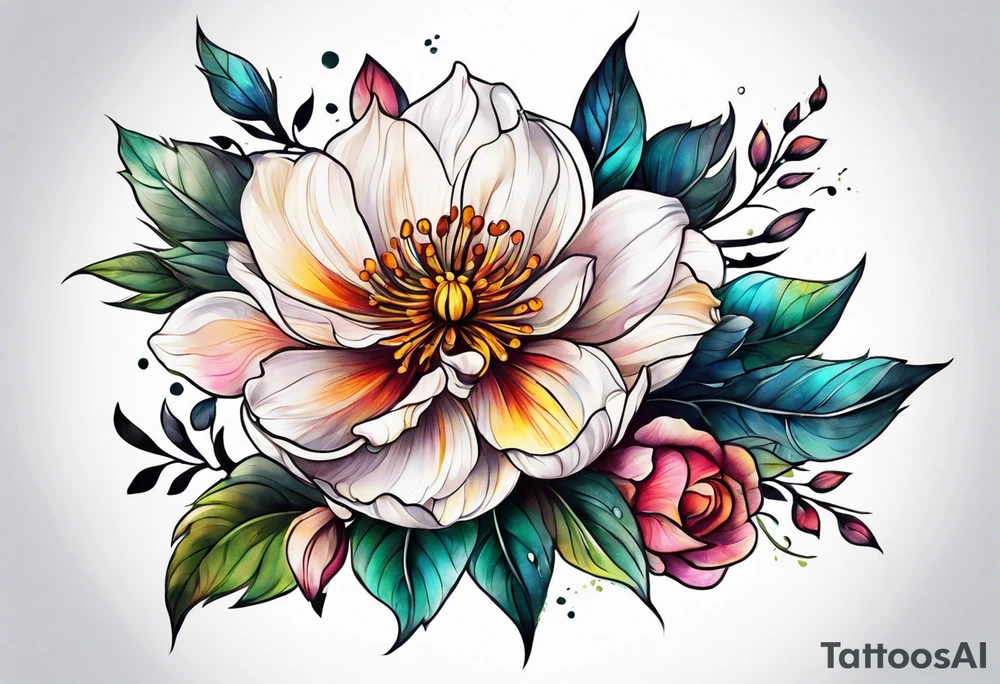 Flower tattoo idea