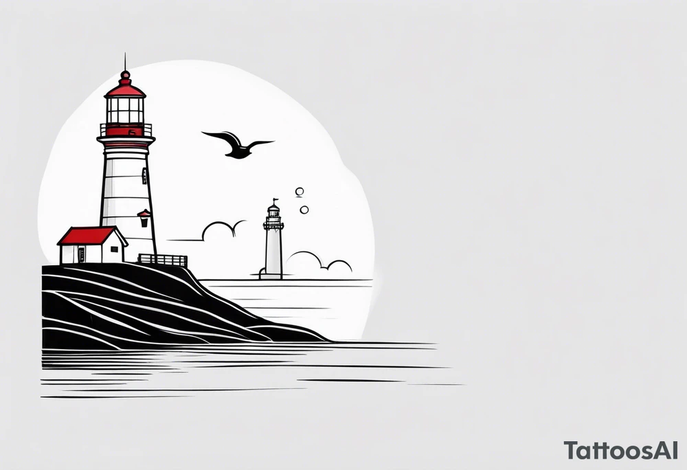 lighthouse tattoo idea