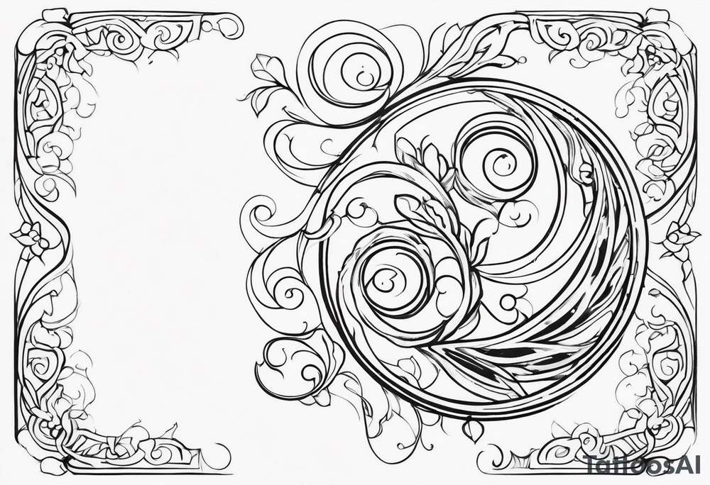 Elegant Scrollwork tattoo idea
