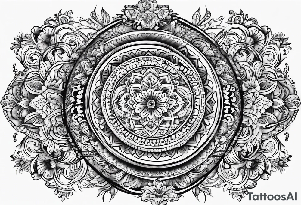 underbust hena tattoo idea