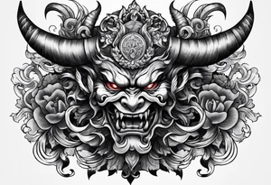 japanese demon tattoo idea tattoo idea