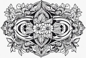 Ornementale minimaliste tattoo idea