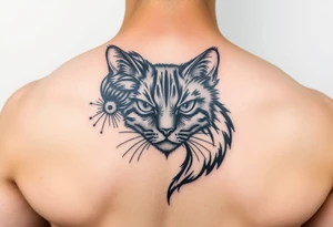 black cat tattoo idea