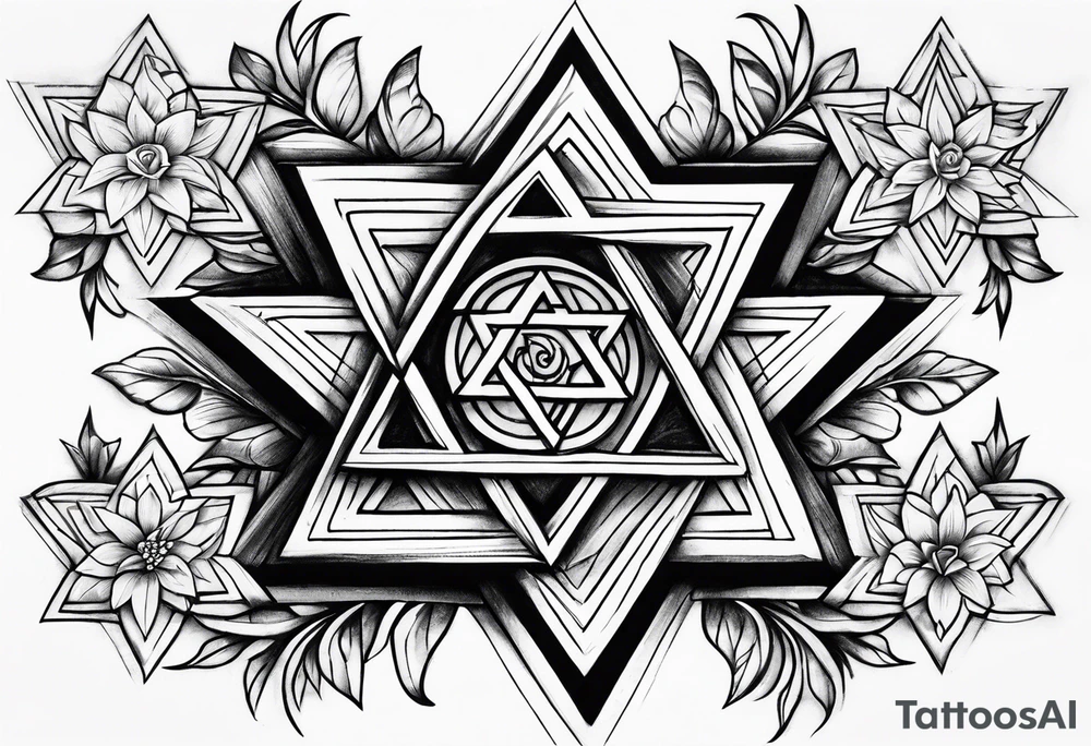 star of david tattoo idea