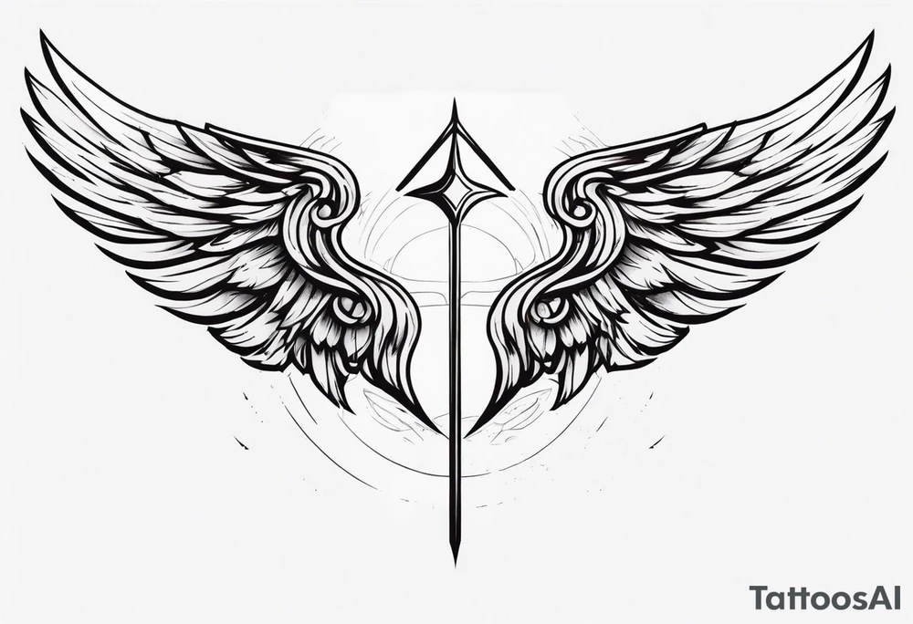 Valkyrie wings tattoo idea